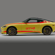 Kit completo de calcomanías de rayas a cuadros laterales Nismo para Nissan Z GT4
 5