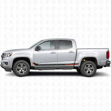 Tiras de Vinilo para Puertas y Paneles Laterales Racing Line para Chevrolet Colorado 2ª Generación 2015-2022_2