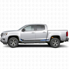 Tiras de Vinilo para Puertas y Paneles Laterales Racing Line para Chevrolet Colorado 2ª Generación 2015-2022_3