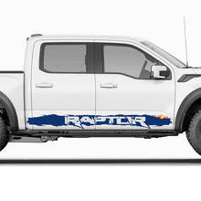 Etiqueta de vinilo gráfica personalizada para panel lateral de estribo para Ford F150 Raptor 3