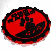 Emblema de la pata de perro de edición clasificada para guardabarros y portón trasero - Emblema en 3D
 4