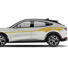 Par de rayas de acento MACH E, calcomanías de vinilo para la puerta lateral del Ford Mustang MACH-E
 2