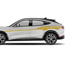 Par de rayas de acento MACH E, calcomanías de vinilo para la puerta lateral del Ford Mustang MACH-E
 2