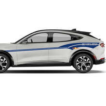 Par de rayas de acento MACH E, calcomanías de vinilo para la puerta lateral del Ford Mustang MACH-E
 3