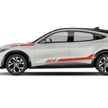 Calcomanías de vinilo para franjas de acento en la puerta lateral para Ford Mustang MACH-E
 2