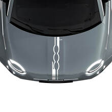 500 Calcomanías de Rayas para Capó para Fiat 500
 2