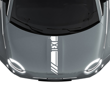 Calcomanía adhesiva con franjas de carreras personalizadas para capó para Fiat 500 2