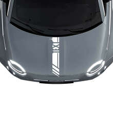 Calcomanía adhesiva con franjas de carreras personalizadas para capó para Fiat 500 2