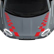 500 Calcomanías de rayas a cuadros para capó Dual para Fiat 500
 3