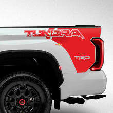 Calcomanía de vinilo con letras TRD para la caja de la Toyota Tundra_3