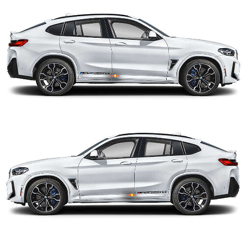 2x Calcomanía adhesiva de vinilo M Performance para BMW X4M
