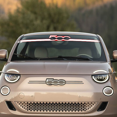 Gráficos de calcomanía para parabrisas delantero 500 para Fiat 500
