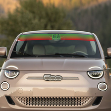 Gráficos de calcomanía de parabrisas delantero 500 para Fiat 500
 3
