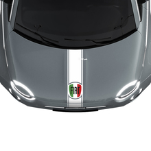 Franja de capó con la bandera de Italia Calcomanía Gráfica para Fiat 500
 2
