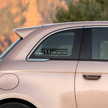 Calcomanía adhesiva para ventana lateral Gráficos laterales para Fiat 500
 2