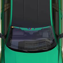 Calcomanía de rayas Motorsport M Wings para parabrisas, compatible con la serie G de BMW.
 2
