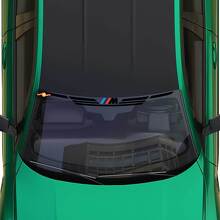 Calcomanía de rayas Motorsport M Wings para parabrisas, compatible con la serie G de BMW.
 4