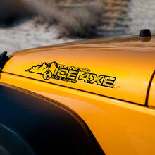 Kit de adhesivos de vinilo personalizados para capó estilo Mountain para Jeep Wrangler_6