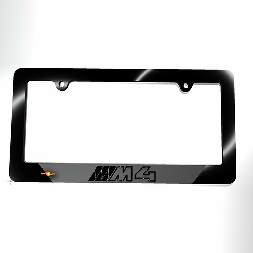 ///Cubiertas de placas de matrícula para vehículos Marcos Decorativos para vehículos compatibles con BMW M4
 1