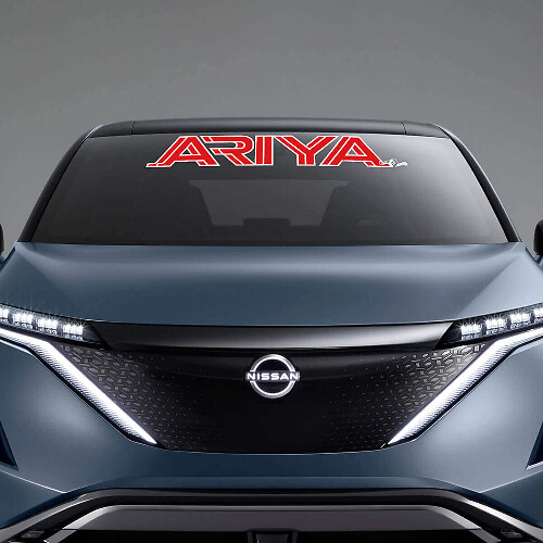 Calcomanía de gráficos con letras de marca para parabrisas 2 para Nissan ARIYA