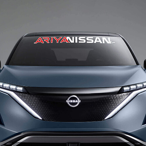 Calcomanía de letras de marca para parabrisas 3 para Nissan ARIYA