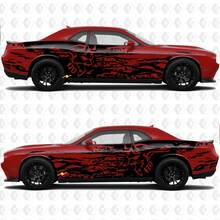 Kit lateral Demon 170 Splash Grunge Side HellCat Vinilo Calcomanía Gráfica para Dodge Challenger o Charger
 2