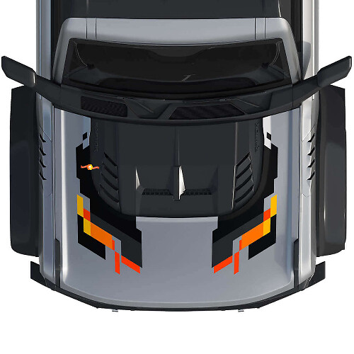 Kit de Gráficos Abstractos para Capó Calcomanía de Vinilo para Ford Bronco Raptor