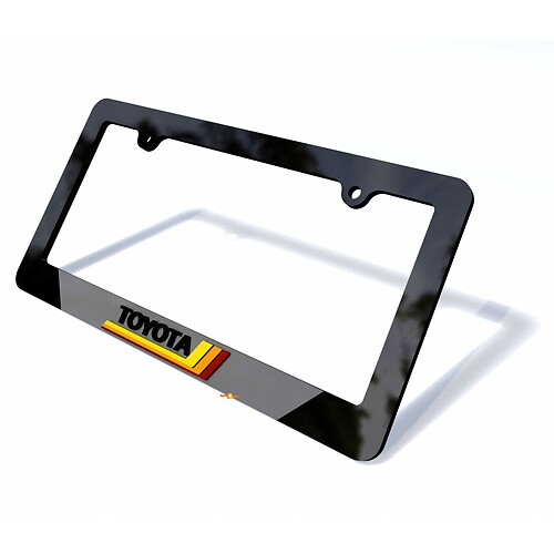 Cubiertas de placas de matrícula para vehículos Heritage Toyota Marcos de decoración para vehículos para Toyota TRD

