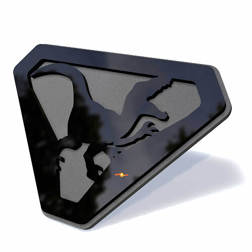 Insignias de guardabarros Raptor Emblema de portón trasero Insignia 3D
