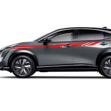 Franjas de acento universales para los laterales Kit de calcomanías gráficas de carreras para Nissan ARIYA
 3