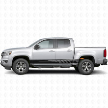 Tiras de vinilo escalonadas para puertas y paneles bajos para Chevrolet Colorado 2ª generación 2015-2022_2