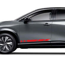 Kit de calcomanías gráficas de carreras a cuadros universales para los laterales de Nissan ARIYA
 3