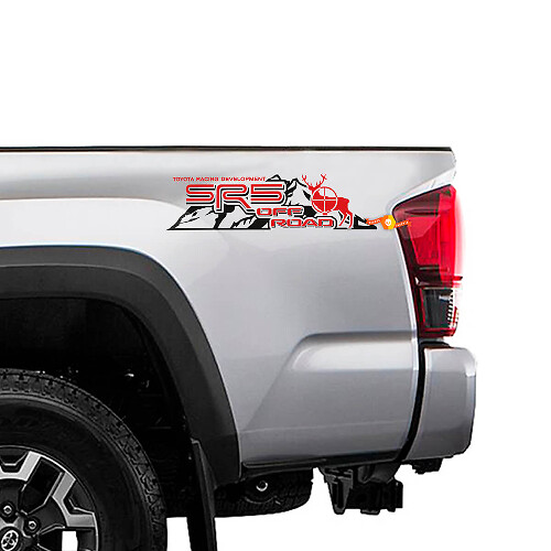 Calcomanías laterales de vinilo SR5 Off Road Moose Mountain para camiones Toyota