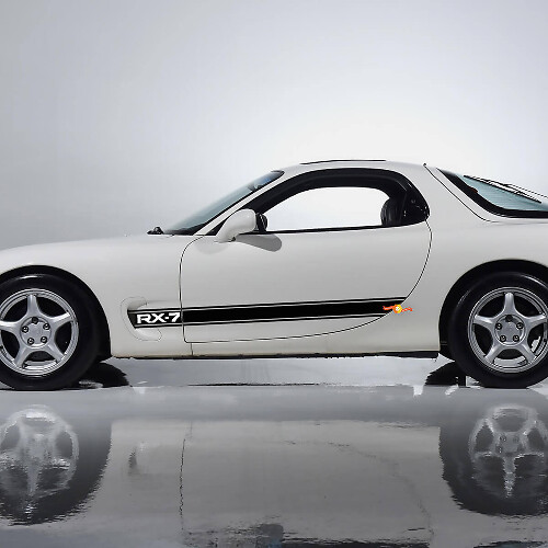 Calcomanía de franja lateral - Calcomanía de vinilo personalizada para Mazda RX-7 Sport
