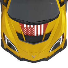 Calcomanía de vinilo con la bandera de EE. UU. para capó de Chevrolet Corvette ZR1_2