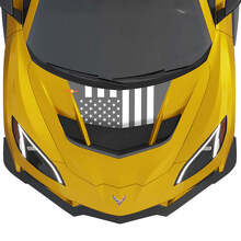 Calcomanía de vinilo con la bandera de EE. UU. para capó de Chevrolet Corvette ZR1_3