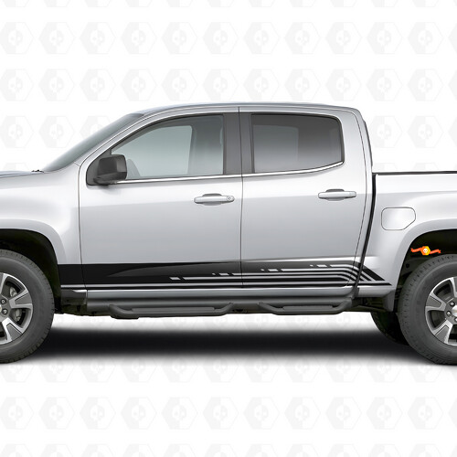 Líneas de vinilo paralelas de contorno para puerta y panel lateral para Chevrolet Colorado 2ª generación 2015-2022