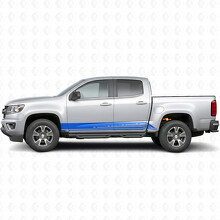Líneas de vinilo paralelas de contorno para puerta y panel lateral para Chevrolet Colorado 2ª generación 2015-2022_5