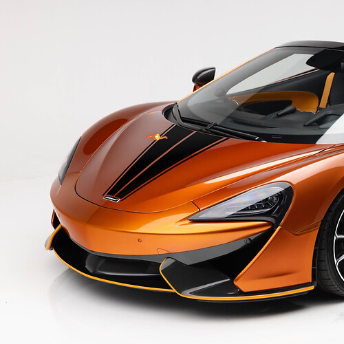 Franja central del capó para McLaren 570S Vinilo Adhesivo Gráfico
 1