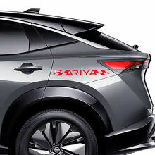 Kit de calcomanías de gráficos de carreras a cuadros para los costados para Nissan ARIYA
 3