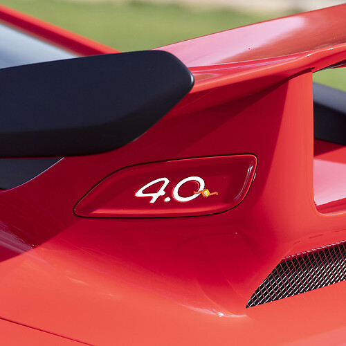 Calcomanía de inserciones para alerón trasero 4.0 para Porsche 911
 1