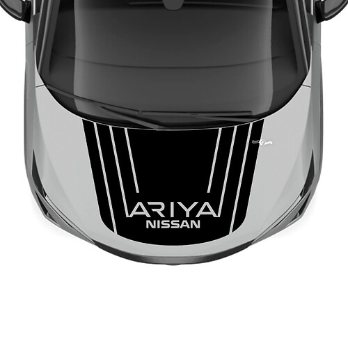 Gráficos de carreras para capó para Nissan ARIYA
