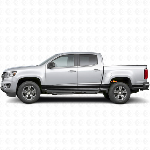 Vinilos Finos de Acento para Puertas y Laterales de Cama para Chevrolet Colorado 2ª Generación 2015-2022