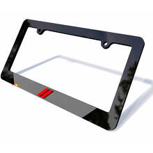 Cubierta de placa de matrícula de vehículo con franjas de hash para decoración de vehículos Dodge
 2