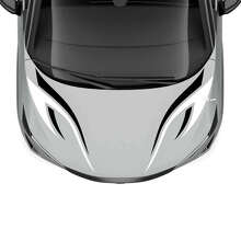 Calcomanía de gráficos de carrera de doble franja tribal para capó 2 para Nissan ARIYA 2