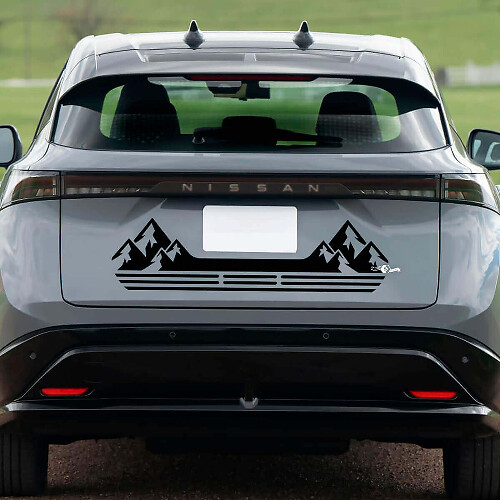 Calcomanía de gráficos de franjas de carrera traseras para Nissan ARIYA