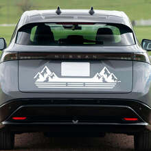 Calcomanía de gráficos de franjas de carrera traseras para Nissan ARIYA 2