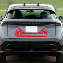 Calcomanía de gráficos de franjas de carrera traseras para Nissan ARIYA 3