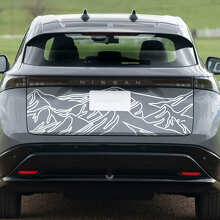 Calcomanía de gráficos Rear Mountains Racing para Nissan ARIYA 2