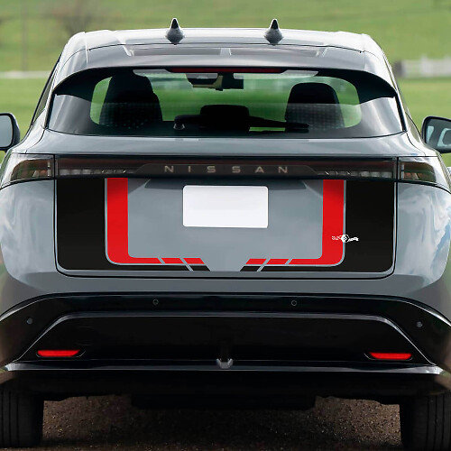 Gráficos de carreras para maletero de doble color trasero para Nissan ARIYA
